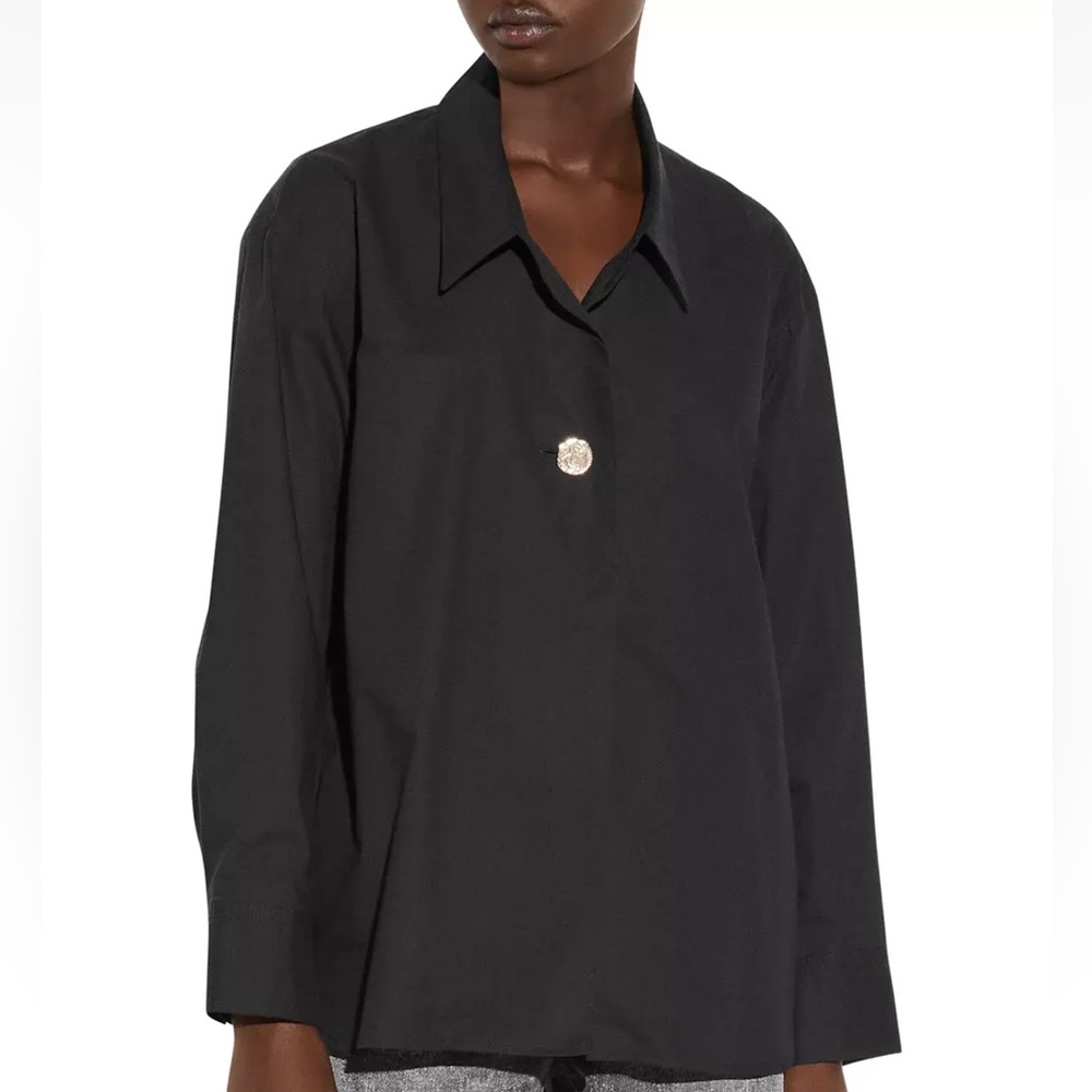Sandro BLACK Women's Anaelle Oversized Shirt